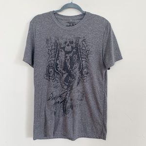 Universal Orlando Harry Potter Mens Gray Short Sleeve Crew Neck T-shirt (Medium)